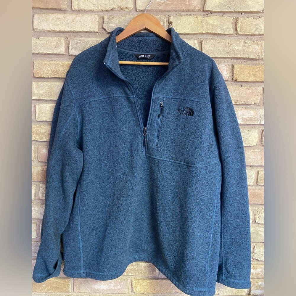 The North Face- 1/4 Zip Fleece Pullover/Teal Men’s XXL